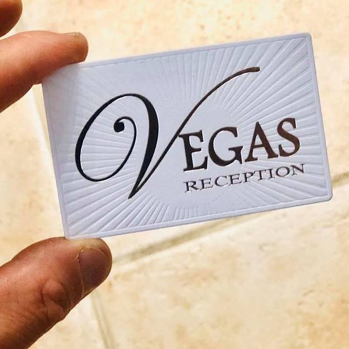 Carte Coton Blanche avec embossage pour évènementiel à Marignane 13