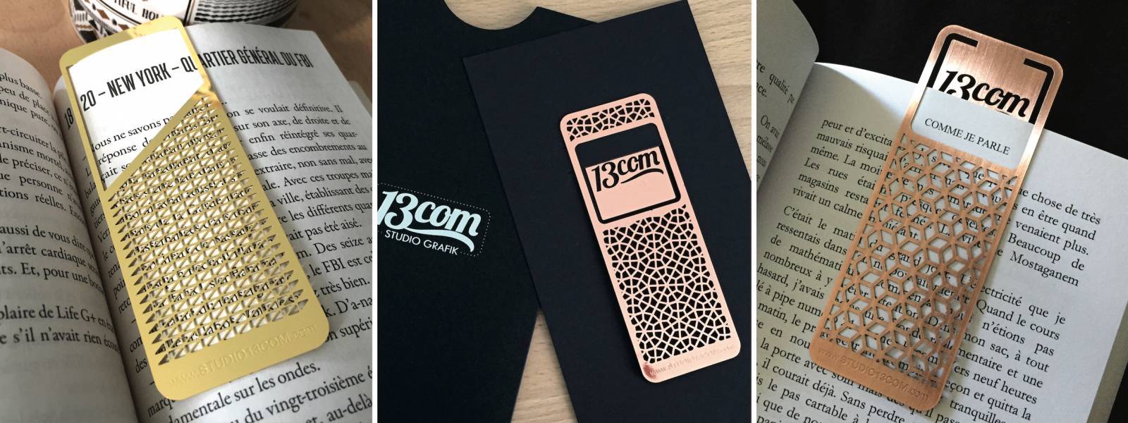 Marque-page en metal original pour cadeau d'entreprise