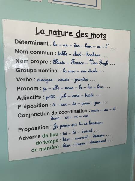 Affiche LA NATURE DES MOTS 600x800mm pour Enseignants à Avignon 84