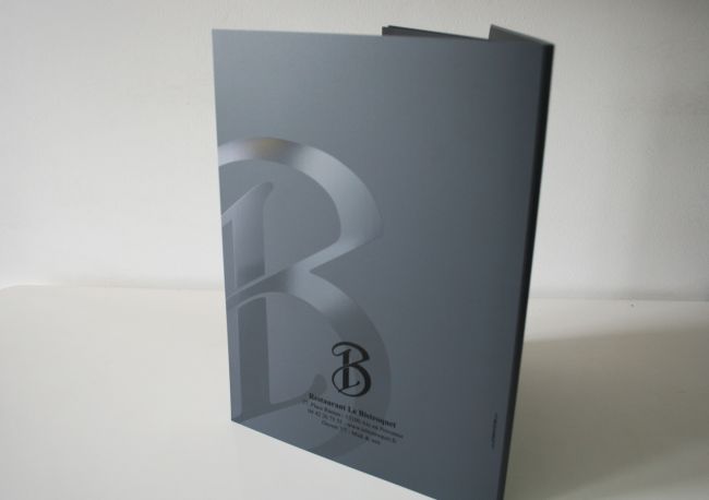 Menu de restaurant personnalisé en PVC à Toulouse