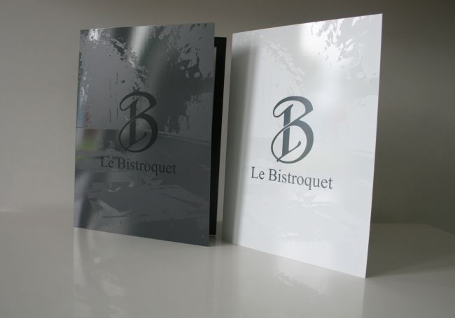 menu en PVC vernis sélectif à Aix en Provence 13100