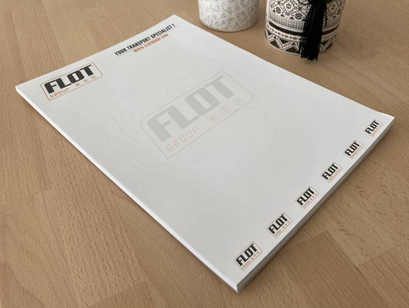 Bloc-notes format A4 avec 50 feuilles personnalisés pour transporteur à Nîmes 30