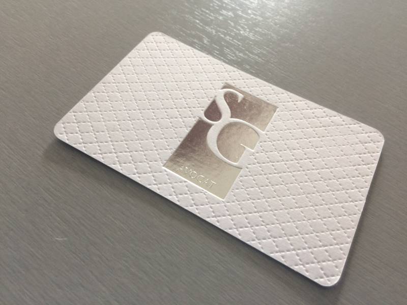 Carte de visite coton haut de gamme pour avocat à Toulouse (31)
