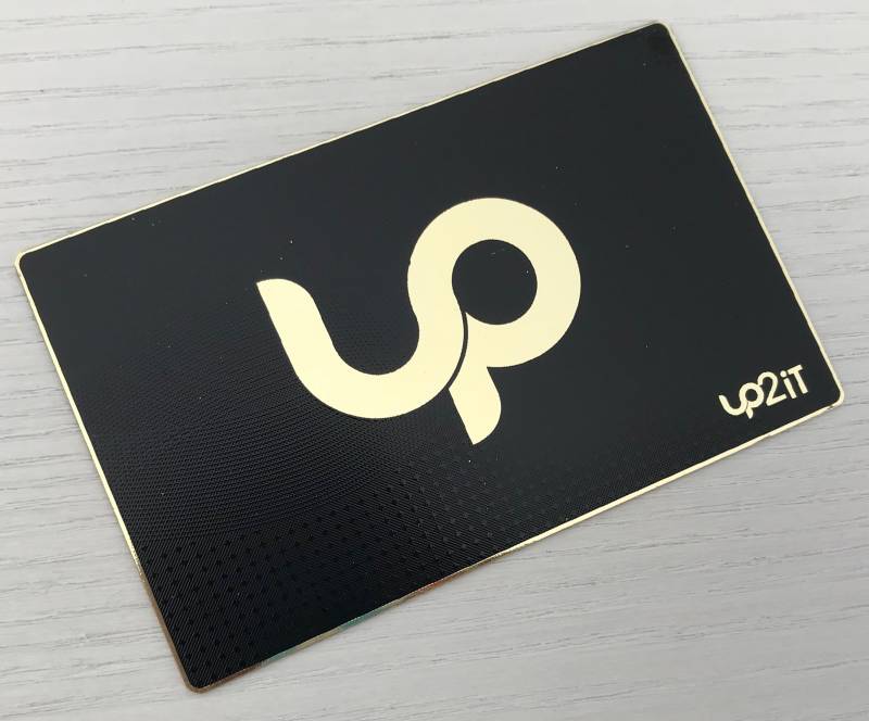 Carte de visite en métal Or et noir pour Agent sportif à Andorre en Espagne