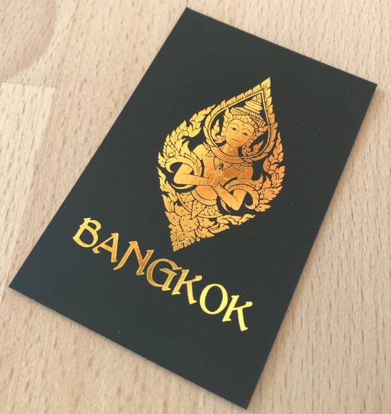 Carte de visite papier avec dorure à chaud pour restaurant asiatique à Nice 06