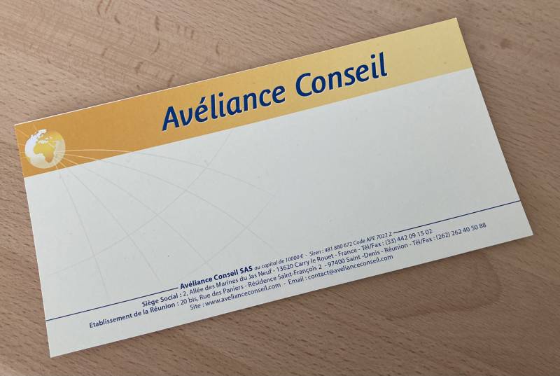 Carton de correspondance pour agence de conseil à Poitiers 86
