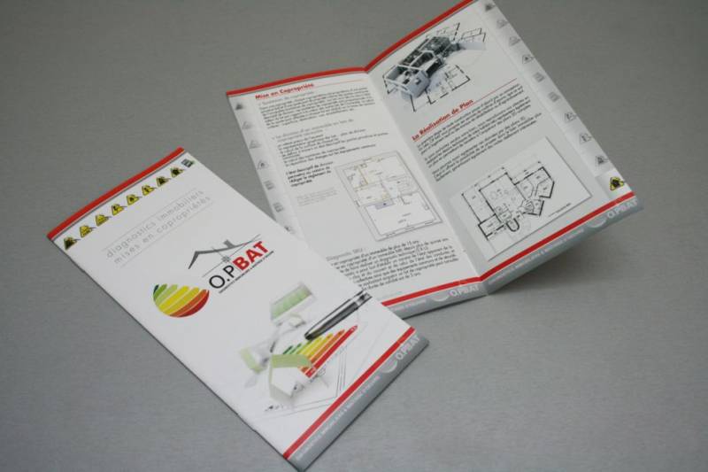 Diagnostic immobilier brochures 12 pages 170gr Mat à Argenteuil 95