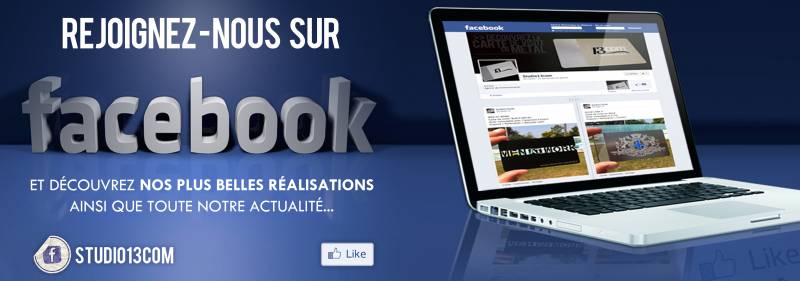 Facebook studio13com - spécialiste en Menus et Cartes de visite à Aix en Provence 13