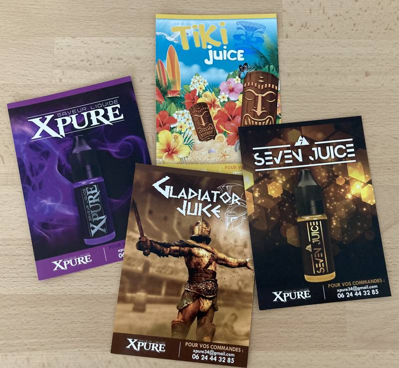 Flyer A6 pour fabricant de liquide pour cigarette électronique à Marseille 13