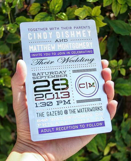 Flyer métal original argent personnalisé inoubliable pour mariage, naissance évènement à Bruxelles en Belgique