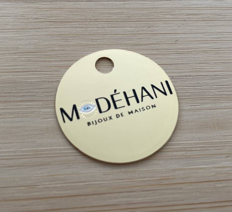 Médaillon Or brillant perforé et gravé pour Vendeur Bijoux à Aix en Provence 13100