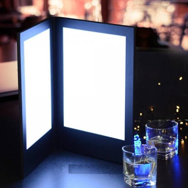 Menu led A4 personnalisé pour discothèque à Genève en Suisse