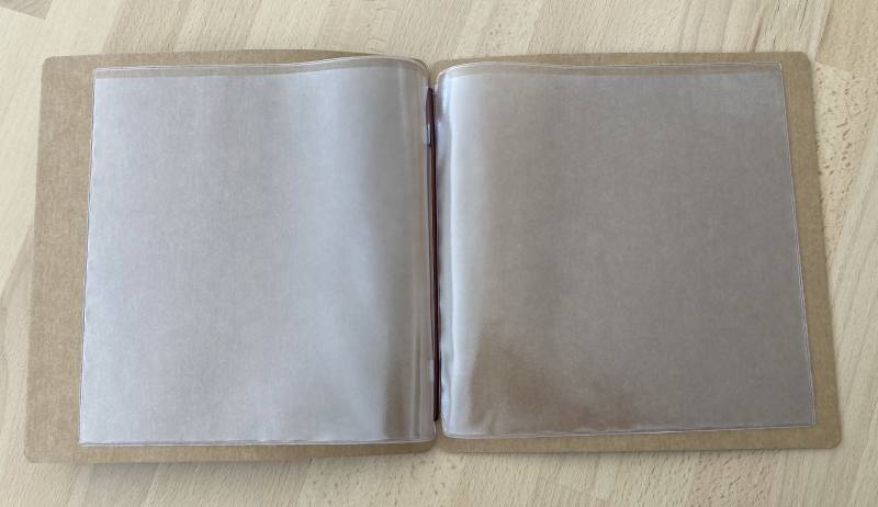 Menu carton Kraft intérieur à pochettes plastique pour brasserie à Limoges 87000