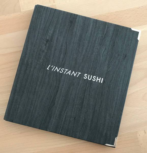 Menu en simili bois gris pour restaurant asiatique à Châteauneuf les Martigues 13
