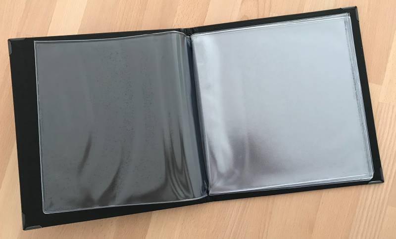 Pochettes plastique souples cristal pour porte-menu carré en toile à Berne en Suisse