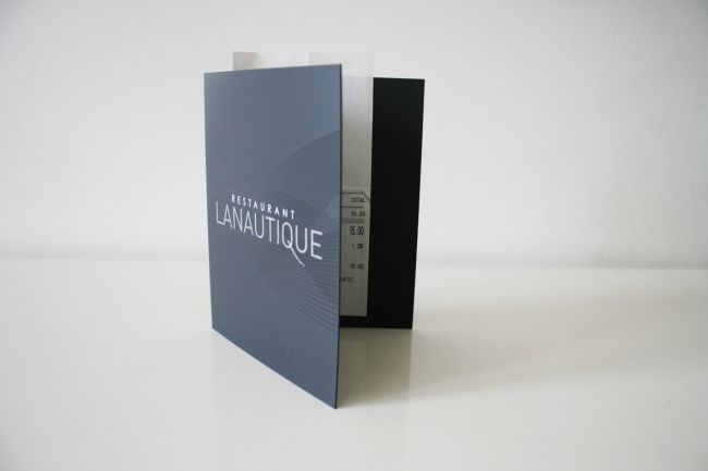 Porte Addition en polypropylène pour Restaurant LA NAUTIQUE à Marseille 13001