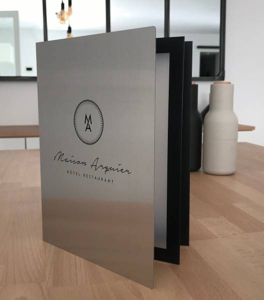 Porte-menu en Métal léger avec pochette pour restaurant à Reims 12