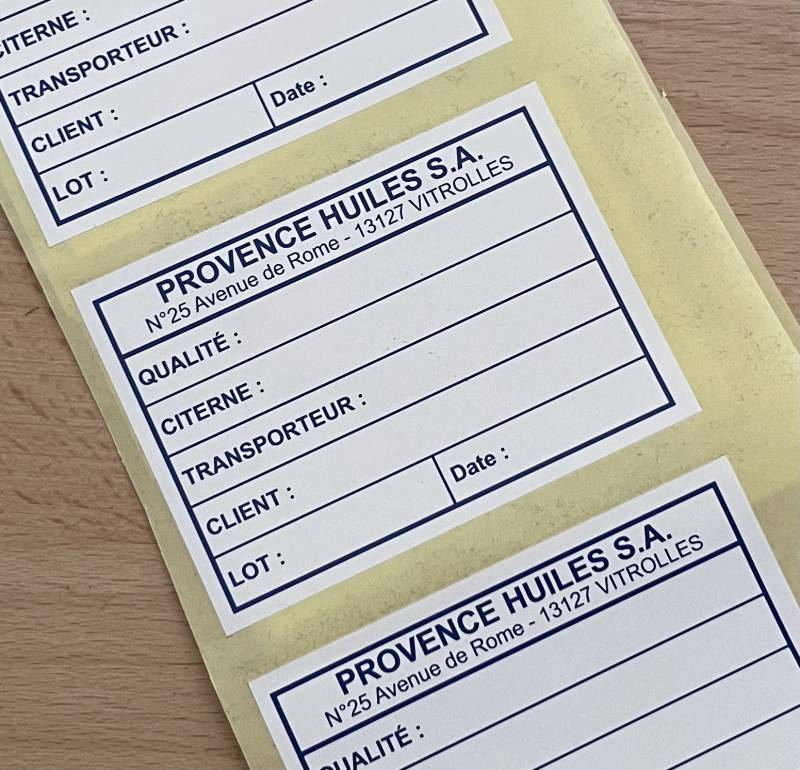 Rouleaux adhésifs personnalisés sur mesure pour société à Marseille 13001