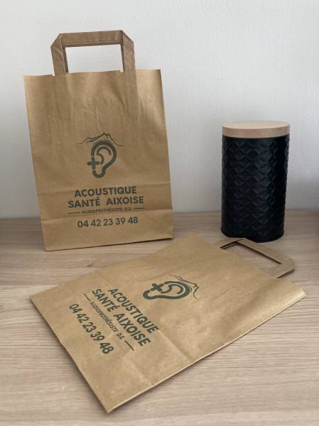 Sac Kraft naturel personnalisé pour Professionnel de santé à Marseille 13