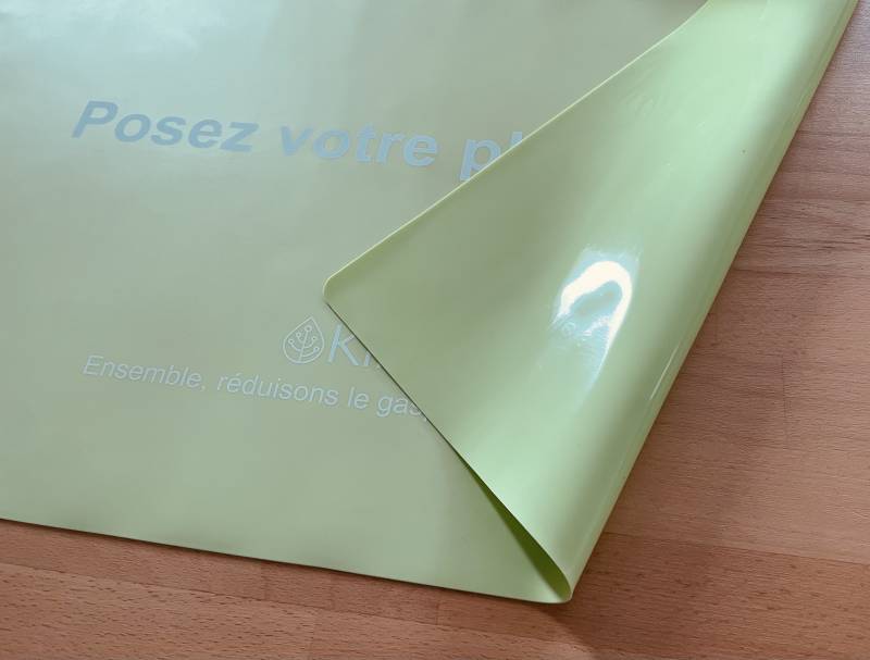 Set de table en silicone 1,3mm totalement personnalisable pour restaurant brasserie à Marseille 13