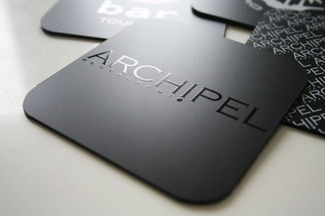 Sous verre en Polypropylène avec vernis sélectif