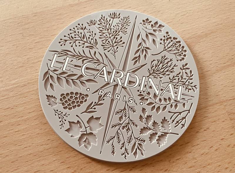 Sous bock en silicone beige original pour hôtel restaurant à Paris 75