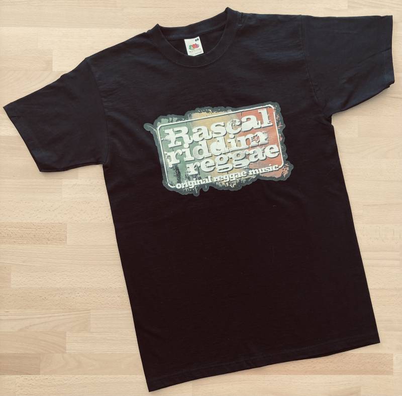 T-Shirt Noir personnalisé avec marquage serigraphié pour Groupe de musique RASCAL RIDDIM REGGAE à Marseille 13