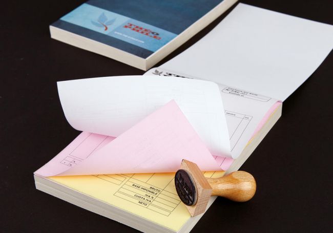 Carnets ou liasses autocopiants