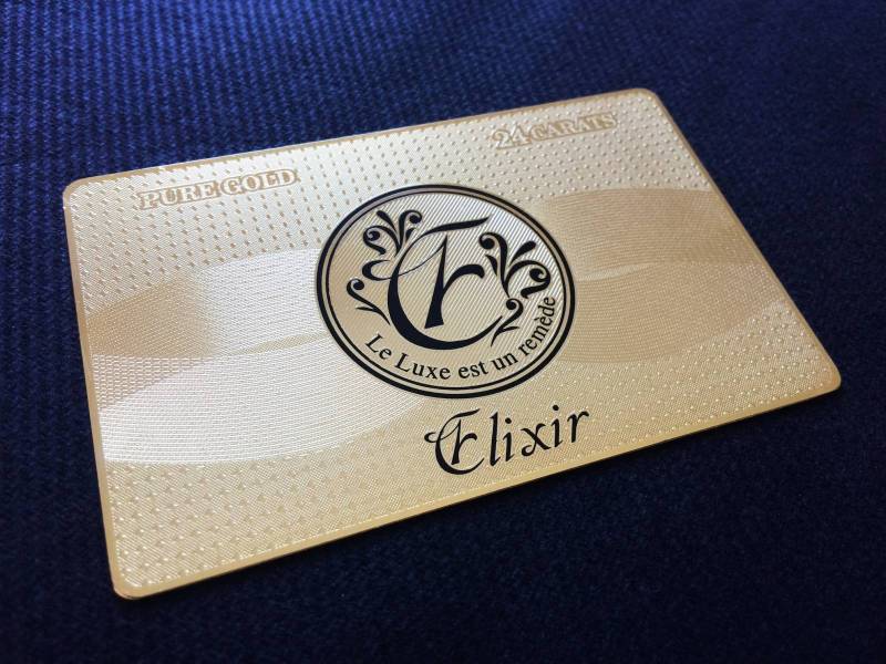 carte métal en acier or luxe pour distributeur de boissons à Strasbourg 67